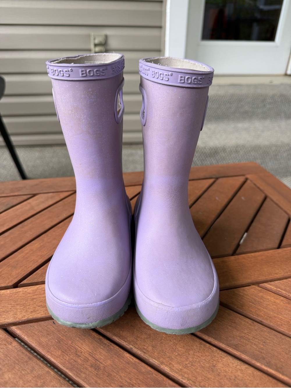 Bogs Kids Lavender Purple Glitter Rain Boots